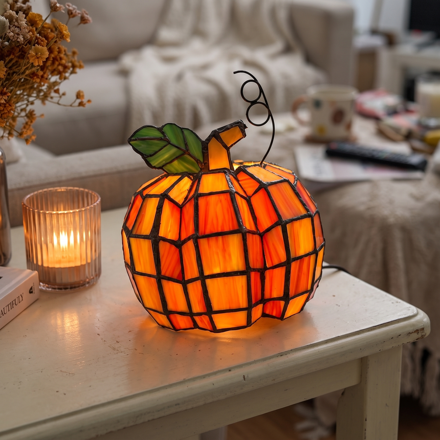 Artisan Handcrafted Pumpkin Lamp