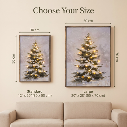 Size comparison – Standard 12 x 20 in. (30 x 50 cm) and Large 20 x 28 in. (50 x 70 cm)
